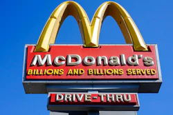 A McDonald's sign is shown in Philadelphia on April 26.