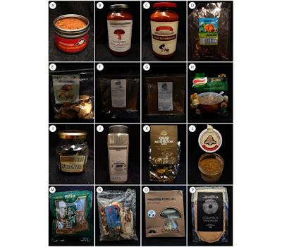 Food products analyzed in study. The manufacturer names have been blurred to protect their identity.