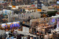 Convention floor at the ASD Market Week convention, Aug. 25, 2021, Las Vegas.