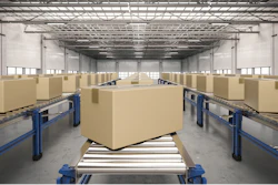 Boxes On Conveyor Belt
