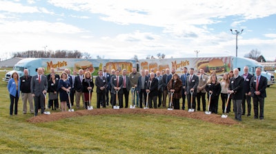 Martin's Famous Pastry Shoppe, Inc.® broke ground on December 3, 2021 for a bakery expansion at their Chambersburg, PA facility. Key business partners and community leaders gathered with Martin's to celebrate this milestone event.
