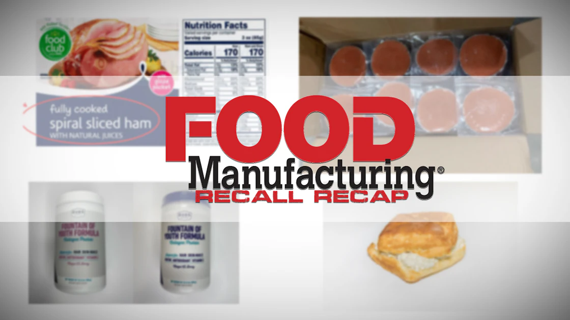 Recall Recap Recall Recap | Food Manufacturing