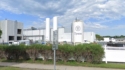 A Google Street View of Tyson Foods' beef processing facility in Storm Lake, IA.