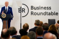 President Joe Biden speaks at Business Roundtable's CEO quarterly meeting, Monday, March 21, 2022, in Washington.