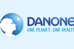 Danone Fond Bleu Logo Cp