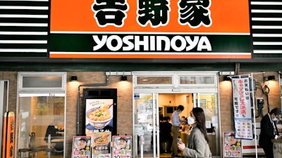 A Yoshinoya Holding Co. restaurant in Tokyo, April 19, 2022.