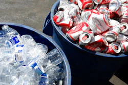 Cans and plastic bottles brought in for recycling fill containers at a recycling center in Sacramento, Calif., July 5, 2016. Gov. Gavin Newsom's administration proposed Friday, April 1, 2022, to temporarily double California's typical nickel refunds for bottles and cans to boost recycling and help spend down a roughly $600 million surplus built up during the coronavirus pandemic.