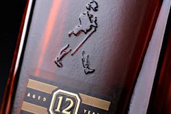 A bottle of Johnnie Walker Black Label scotch.