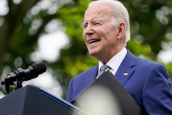 President Joe Biden speaks in the Rose Garden of the White House, May 13, 2022.