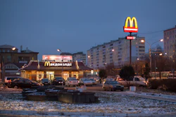 A McDonald's restaurant in Dmitrov, Russia, Dec. 6, 2014.