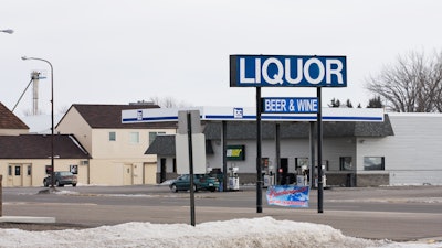 Liquor store, Fosston, Minn., March 2011.