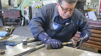 Samples are measured, inspected and tested for quality assurance.