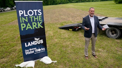 Landus CEO Matt Carstens during a Plots in the Park media event, Des Moines, Iowa, May 24, 2022.