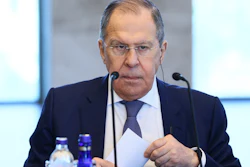 Russia Foreign Minister Sergey Lavrov attends a meeting with Turkish counterpart Mevlut Cavusoglu in Ankara, Turkey, June 8, 2022.
