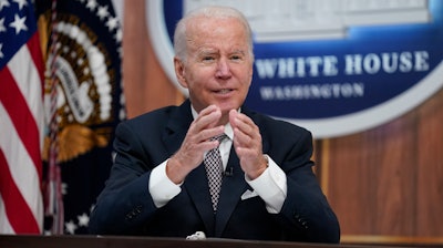 President Joe Biden speaks on the White House campus, June 17, 2022, Washington.