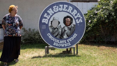 Israelis visit the Ben & Jerry's ice-cream factory in the Be'er Tuvia Industrial area, July 20, 2021. Unilever said Wednesday, June 29, 2022 that it has reached a new business arrangement in Israel that will effectively end Ben & Jerry's policy of not selling ice cream in east Jerusalem and the occupied West Bank. Israel hailed the move as a victory in its ongoing campaign against the Palestinian-led Boycott, Divestment and Sanctions movement, known as BDS.