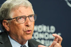 Bill Gates speaks at a news conference during the World Economic Forum in Davos, Switzerland, May 25, 2022.