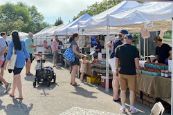 A farmers market in Winnetka, Ill., June 2021.