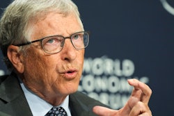 Bill Gates speaks at a news conference during the World Economic Forum in Davos, Switzerland, May 25, 2022.