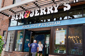 A Ben & Jerry's Ice Cream shop, Burlington, Vt., July 20, 2021.
