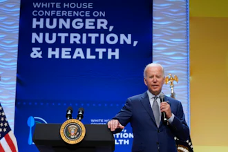 President Biden during the White House Conference on Hunger, Nutrition and Health, Ronald Reagan Building, Washington, Sept. 28, 2022.