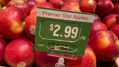 Apples at a market in Philadelphia, June 16, 2022.