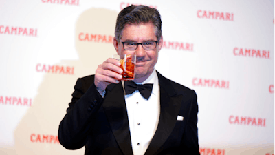 Campari Group CEO Bob Kunze-Concewitz poses for a photo in Milan, Italy, Jan. 30, 2018. Campari Group, owner of the iconic Wild Turkey brand, said Monday, Oct. 31, 2022 it will add to its Kentucky bourbon portfolio in a deal to obtain a majority stake in Wilderness Trail Distillery, with plans to complete the acquisition in the next decade.
