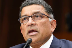 Albertsons Companies CEO Vivek Sankaran during a Senate subcommittee hearing in Washington, Nov. 29, 2022.