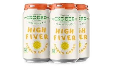 High Fiver Sparkling THC from Indeed Brewing Company.