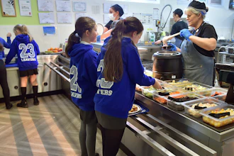 Lunch hour at Hillstone Primary School, Birmingham, England, Nov. 30, 2022.