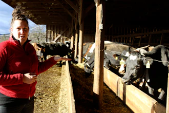 Abbie Corse at her family's farm in Whitingham, Vt., Dec. 8, 2022.