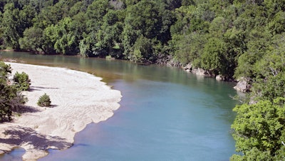 The Illinois River as seen from Goat's Bluffat the J.T. Nickel Family Nature and Wildlife Preserve, July 18, 2019.