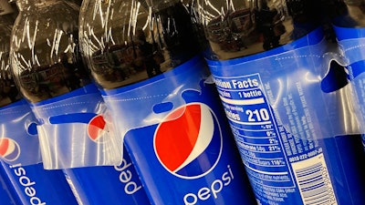 Pepsi bottles in an Illinois grocery store, Feb. 10, 2022.
