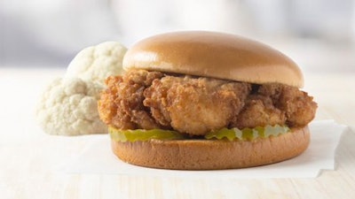 Chick-fil-A's new, plant-based Chick-fil-A Cauliflower Sandwich.
