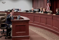 South Dakota Rep. Will Mortenson speaks to the House agriculture committee in Pierre, Feb. 9, 2023.