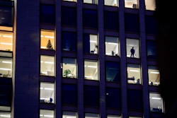 An office building in Frankfurt, Germany, Dec. 6, 2022.