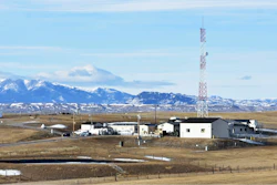 A U.S. Air Force installation surrounded by farmland in central Montana is seen on Feb. 7, 2023, near Harlowton, Mont.