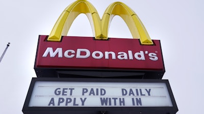 A McDonald's restaurant in Salem, N.H., Feb. 27, 2023.