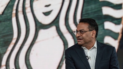 Incoming CEO Starbucks Laxman Narasimhan in Seattle, Sept. 13, 2022.
