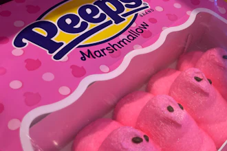 Marshmallow Peeps candy on display at a store in Lafayette, Calif., March 24, 2023.