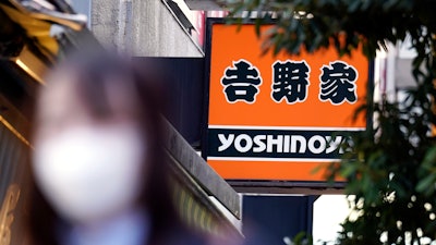 A Yoshinoya location in Tokyo, April 5, 2023.