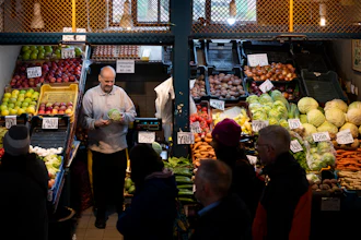 Grand Market Hall, Budapest, April 8, 2023.