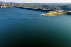 The Oroville Dam holds back water at Lake Oroville in Butte County, Calif., March 25, 2023.