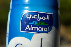 Almarai logo shown in Cairo, Egypt, April 26, 2023.