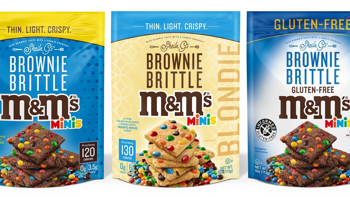 Brownie Brittle collaborates with M&M's