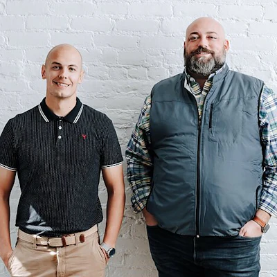 Co-founders Alex Smith (left) and Shane Araujo.