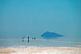 Lake Urmia in northwestern Iran, Aug. 26, 2016.