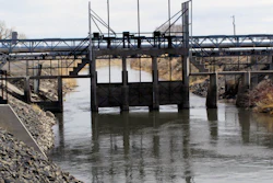 A control gate on an irrigation canal in Fernley, Nev., March 18, 2021.