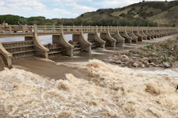 A dam along the Rio Grande near San Acacia, N.M., May 9, 2021..