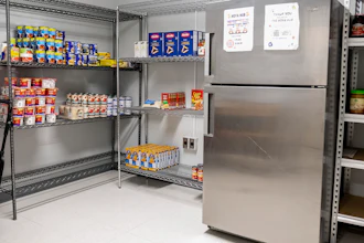 The Hoya Hub on-campus food pantry at Georgetown University, Washington, June 9, 2023.